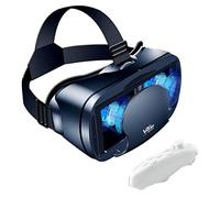 Ujjdwiurgh Full-Screen Virtual Reality 3D Glasses VR Set 3D Virtual Reality Goggles, Adjustable with Gamepad