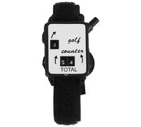 Ujjdwiurgh Golf Club Stroke Score Keeper Count Putt Shot Counter Watch w/Wristband Band Black