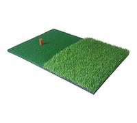 Ujjdwiurgh Golf Practice Mat Artificial Lawn Nylon Grass Rubber Tee Backyard Outdoor Golf Hitting Mat Training Pad 40X60cm