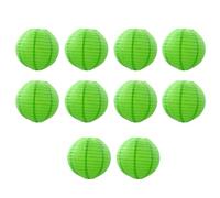 Ujjdwiurgh Grass Green Paper Lanterns, Diy Round Lanterns Suitable for Weddings, Shopping Malls, Schools, Outdoor Activities