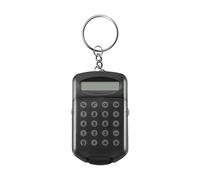 Ujjdwiurgh Gray Plastic Casing 8 Digits Electronic Mini Calculator w Keychain