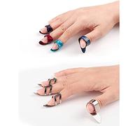 Ujjdwiurgh Guitar Slide Tone Bar for Dobro,Lap Guitar,Hawaiian Guitar,Electric Guitar with Celluloid+Thumb&Finger Picks Plectrums