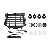 Ujjdwiurgh H12Y Series 1/12 Scale RC Car Custom Metal Luggage Rack Light Kit for Tuning and Upgrades