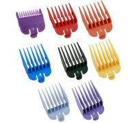Ujjdwiurgh Hair Clipper Guards Set 8pcs Professional Plastic Trimmer Guards Replacement Colorful Hair Cutting Guide