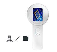 Ujjdwiurgh Handheld Digital High-Definition Microscope Type-C for Jewelry Magnifier Glass for Identification Maintenance White