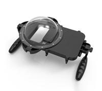 Ujjdwiurgh Handheld Diving Housing Case for Dome 4.5-7.0 Inch Phone Universal Smartphone HD Light Transmission Filter Waterproof Easy Install