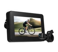 Ujjdwiurgh Handlebar Bike Mirror View Camera with 4.3'' Screen 150° Wide View Adjustable Bracket