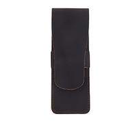 Ujjdwiurgh Handmade Leather Pencil Storage Bag Cowhide Fountain Pen Case Holder Vintage Retro Accessories for Travel Journal C