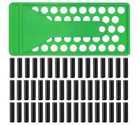 Ujjdwiurgh Handmade Lip Balm Kit, 50 Empty Tubes with Molds and Scrapers for Personalized Lipstick Crafting