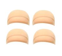 Ujjdwiurgh HD Wig Cap Stocking Cap Transparent Wig Cap Thin Nylon Cap Multifunctional Convenient Head Covers,Skin Color 4 Pcs