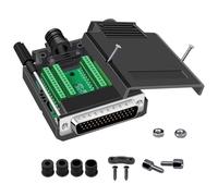 Ujjdwiurgh HDB44 Solderless Connector 44Pin D-SUB 3 Rows P Pin Hole Plug Breakout Terminal Board Adapter for Industrial Use Male with Case