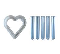 Ujjdwiurgh Heart Shape Flower Pot Silicone Mold DIY Love Hydroponics Vase Craft Gifts Making Plaster Resin Casting Molds Home Decor