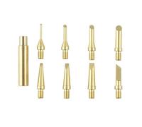 Ujjdwiurgh Heat Set Insert Tool Brass Iron Tip Heat Insert Nut Soldering Tip Hot Melt 3D Printing Finishing Trimming Head