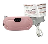 Ujjdwiurgh Heated Vibrating Belt Portable Heating Belt Cordless Electric Menstrual Massager