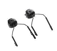 Ujjdwiurgh Helmet Fast Rail Mounts Headset Rail Adapter Headset Holder Set Helmet Rail Suspension Bracket Helmet Accessories-Black