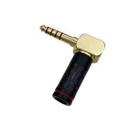 Ujjdwiurgh HIFI 4.4mm Right Angle Plug 5 Pole Balanced Male Audio Jack Adapter for DIY Earphone & Headphone Repair