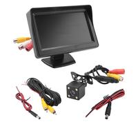 Ujjdwiurgh High-Definition for Reversing Camera System 12V Universal with 4.3-Inch Desktop LED Display for Car Monitoring