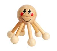 Ujjdwiurgh Home Office 6 Points Tension Relief Wood Head Scalp Massage Equipment