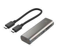 Ujjdwiurgh Hub Docking Station USB-A(Gen2)+2x USB-C(Gen 2)+ SD/TF 3.0 for Laptop PC Computer Accessories