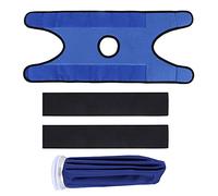 Ujjdwiurgh Ice Bags with Straps, Hot Cold Therapy Reusable Ice & Wrap for Head, Shoulder, Back, Knee .(9 Inch, Blue)