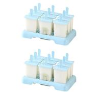 Ujjdwiurgh Ice Cream Mold, DIY Ice Cream Maker, Mold Ice Tray Kitchen Gadgets Blue