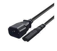 Ujjdwiurgh IEC 3-Pin C14 Male to C7 Female Converter Adapter Cable for PDU UPS Kettle(2.0M)