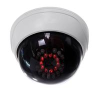 Ujjdwiurgh Indoor CCTV Fake Dummy Dome Security Camera with IR LEDs White