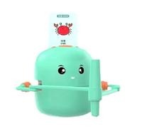 Ujjdwiurgh Interactive Educational Drawing Robot Learning Toy with 100 Cards Early Educational Toys for Girl and Boy Green
