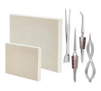 Ujjdwiurgh Jewelers Making Tool Set 6 Pcs Soldering Kit, Melting-Casting Tools with Tweezers Shovel for Jewelry Forging