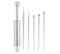 Ujjdwiurgh Jewelry Applicator Tool Piercing Taper Ball Grabber Stainless Steel Flat Back Earrings 14G 16G 18G 20G for Changing