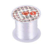 Ujjdwiurgh Jewelry Beading Thread 0.3mm Dia. Clear Nylon Fishing Line Spool 17 Lbs