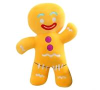 Ujjdwiurgh Kawaii Gingerbread Man Plush Doll Sofa Decoration Cute Cookie Man Stuffed Toy Gift 30cm