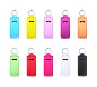 Ujjdwiurgh Key Chain Holder Lip Balm Holder Solid Color Lipstick Holder Clip-on Lipstick Sleeve Pouch