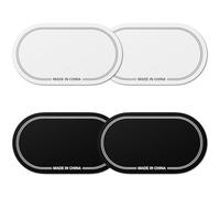 Ujjdwiurgh Kick Drum Patch, Mute Pad 4PCS Double Drum Pedal Patches,Self-Adhesive Drumhead Protector Stickers