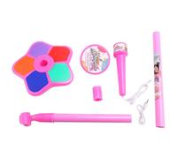 Ujjdwiurgh Kids Microphone with Light Stand Toy,Height-Adjustable Microphone,Brain-Training Educational Toys Birthday Gift Pink