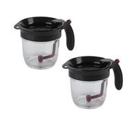 Ujjdwiurgh Kitchen Tool Fat Separator with Bottom Release Fat Separator with Strainer Soup Residue Oil Filter Separate