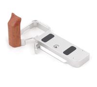 Ujjdwiurgh L Hand Grip for Camera Base Plate Quick Release Support Quick Installation System Tripod Mount for A7C2/A7CR Silver