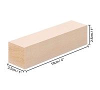 Ujjdwiurgh Large Carving Wood Blocks (10 Pack) 4 x 1 x 1 Inches Unfinished Basswood Project Craft Kit DIY Hobby Set for Beginners