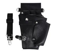 Ujjdwiurgh Leather Hairdressing Case Tools Scissor Bag Barber Pouch Holder Rivet Purse Adjustable Waist Shoulder Belt