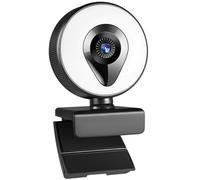 Ujjdwiurgh Live Stream Web Camera Computer Camera Fill Light Beauty Auto Focus 1080P withMics Autofocus
