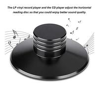 Ujjdwiurgh LP Vinyl Record Player Balanced Metal Disc Stabilizer Weight Clamp Turntable HiF Black