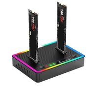 Ujjdwiurgh M. 2 Dual Protocol/NVMe Base Docking Station for Dual Disk Clone Copy Machine Hard Disk Box 20GB Offline