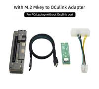 Ujjdwiurgh M.2 MKEY to OCULINK Adapter High Speed GPU Dock PCIE 4.0 X4 Mini PC Notebook to External Graphic Card Adapter