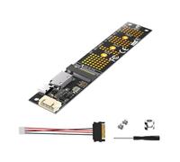 Ujjdwiurgh M.2 NVMe SSD to SFF-8611 8612 Adapter Riser Card M2 M-Key 5V 12V 4Pin Type C Power for 2230/2242/2260/2280 Hard Disk