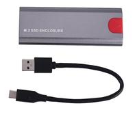 Ujjdwiurgh M2 SSD Case M.2 To USB 3.1 Gen 2 10Gbps NVMe SSD Enclosure for NVMe PCIE M Key/ (B+M) Key SSD Hard Disk, M2 SSD Case AC