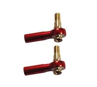 Ujjdwiurgh M3 Metal Ballhead Positioning Pull Rod 2mm Tie Rod Metal Ballhead Servo Link Rod M3/M2 T Model Boat Connection Part Red