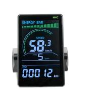 Ujjdwiurgh M6C Electric Bike LCD Display Meter 24V-60V E Scooter Panel Color Screen with USB for Mountain Electric Bike Replacement Parts (SM 5PIN)