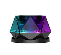 Ujjdwiurgh Magnetic Bluetooth Speaker with LED, Portable Wireless Mini Outdoor Subwoofer, Stereo, Cell Phone Stand