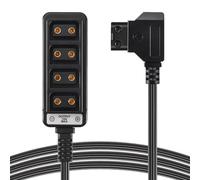 Ujjdwiurgh Male D-Tap B Type Power Dtap Tap To 4 Female P-Tap Ptap Hub Adapter Electric Splitter For Photography Power Accessories