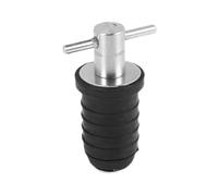 Ujjdwiurgh Marine Boat Drain Plug T-Handle Screw Adjustable Rubber Deck Drain Plug,Silver 19MM